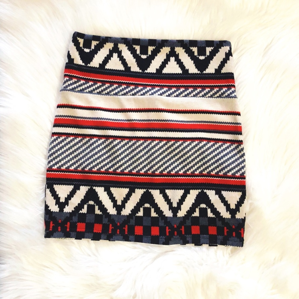 SALE swoon] tribal print sweater skirt